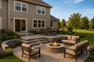 Multi level patio design idea 